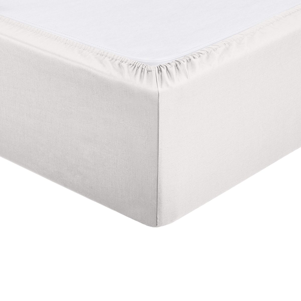 AmazonBasics Sateen Fitted Sheet, 80 x 190 cm, Bright Grey