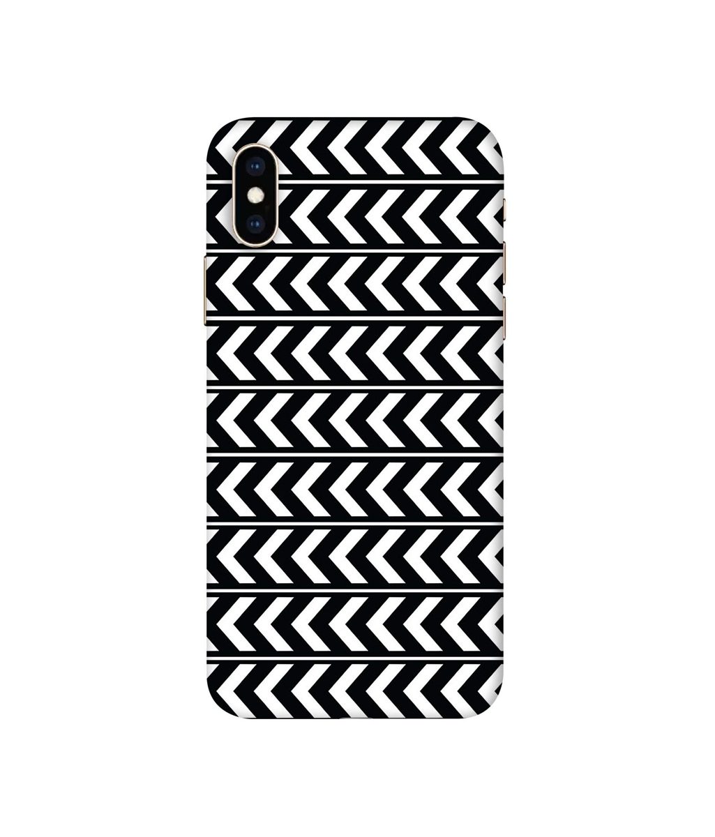 Amazon Brand - Solimo Designer Horizontal Arrow Texture 3D Printed Hard Back Case Mobile Cover for Apple iPhone Xs Max