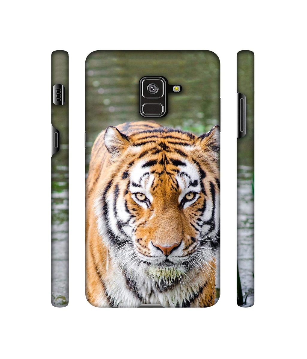 Amazon Brand - Solimo Designer Tiger in Water 3D Printed Hard Back Case Mobile Cover for Samsung Galaxy A8 Plus