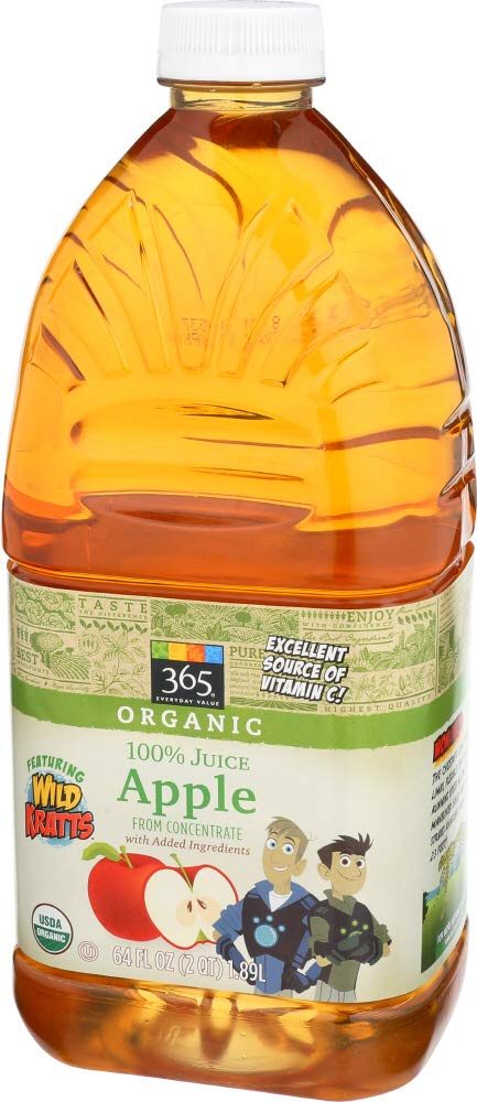 365 Everyday Value, Organic Apple Juice from Concentrate, 64 fl oz