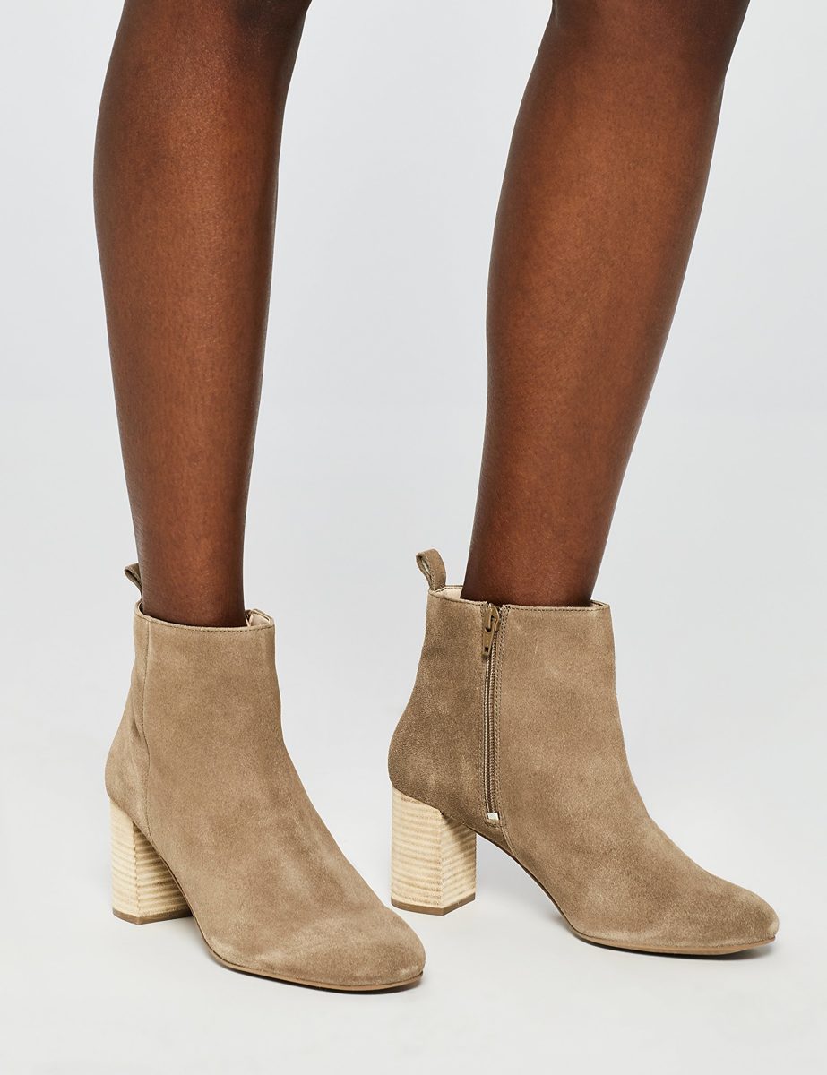 Amazon Brand - find. Women’s Suede Ankle Boots, Beige (Taupe Taupe), US 7.5