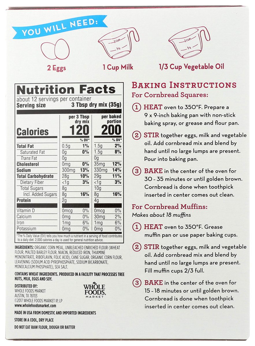 365 Everyday Value, Cornbread & Muffin Mix, 15 oz