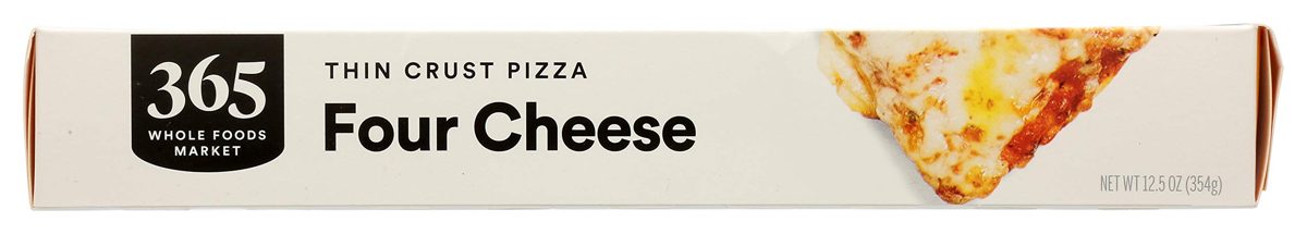 365 Everyday Value, Four Cheese Thin Crust Pizza, 12.5 oz, (Frozen)