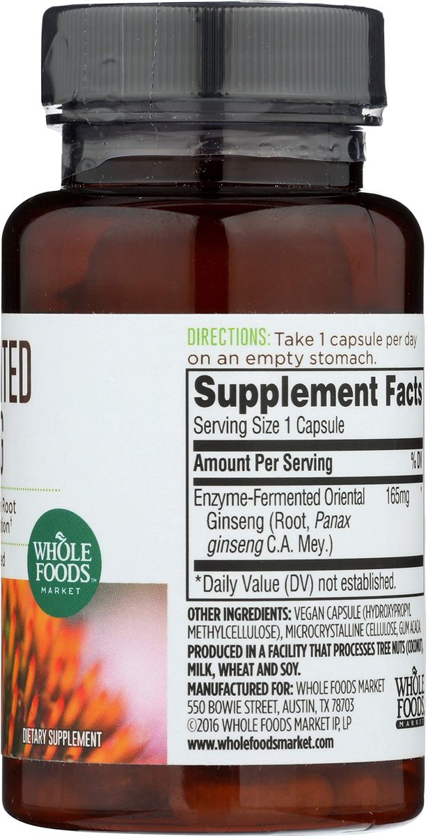 Whole Foods Market, Fermented Ginseng, 30 ct