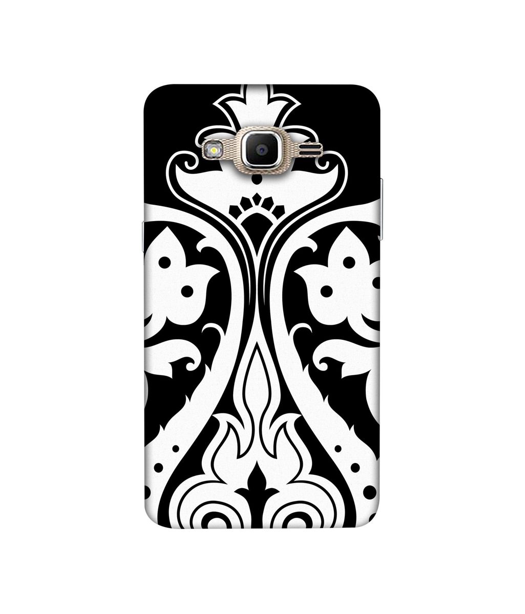 Amazon Brand - Solimo Designer S Shape Rangoli 3D Printed Hard Back Case Mobile Cover for Samsung Galaxy J2 Prime