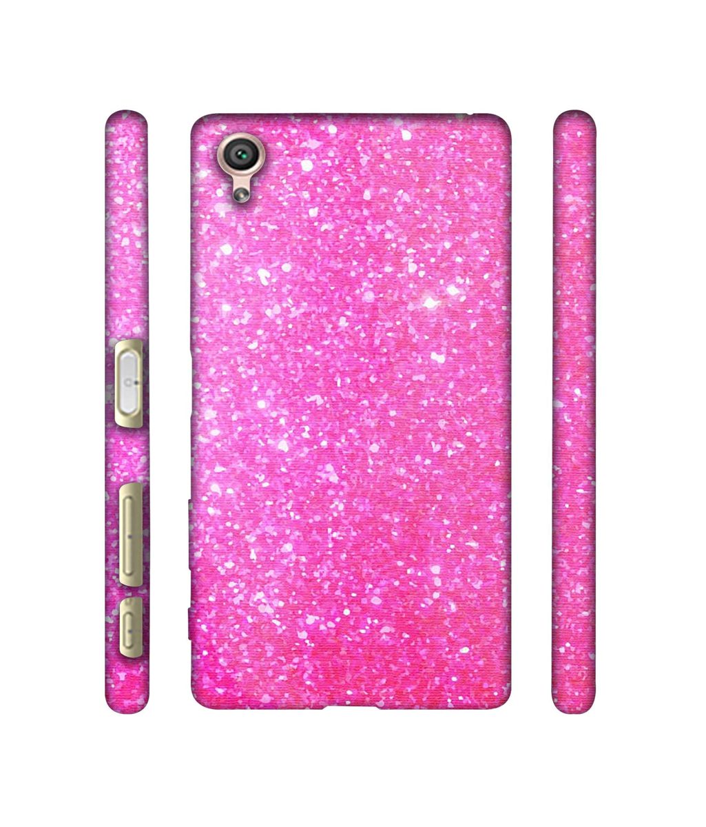 Amazon Brand - Solimo Designer Pink Sparkle 3D Printed Hard Back Case Mobile Cover for Sony Xperia X