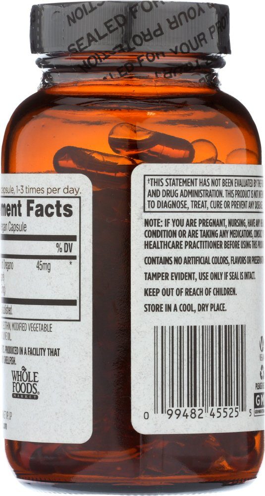 Whole Foods Market, Oil of Oregano Liquid Caps, 120 ct