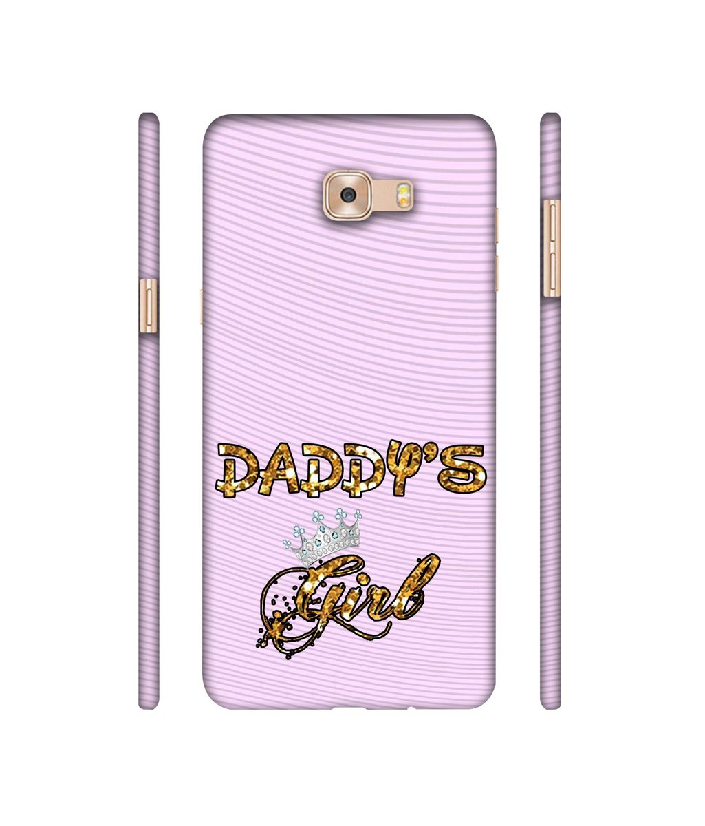 Amazon Brand - Solimo Designer Daddy's Girl in Glitter Pattern 3D Printed Hard Back Case Mobile Cover for Samsung Galaxy C9 Pro