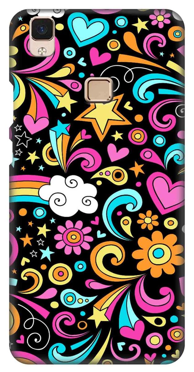 Amazon Brand - Solimo Designer Abstract 3D Printed Hard Back Case Mobile Cover for Vivo V3