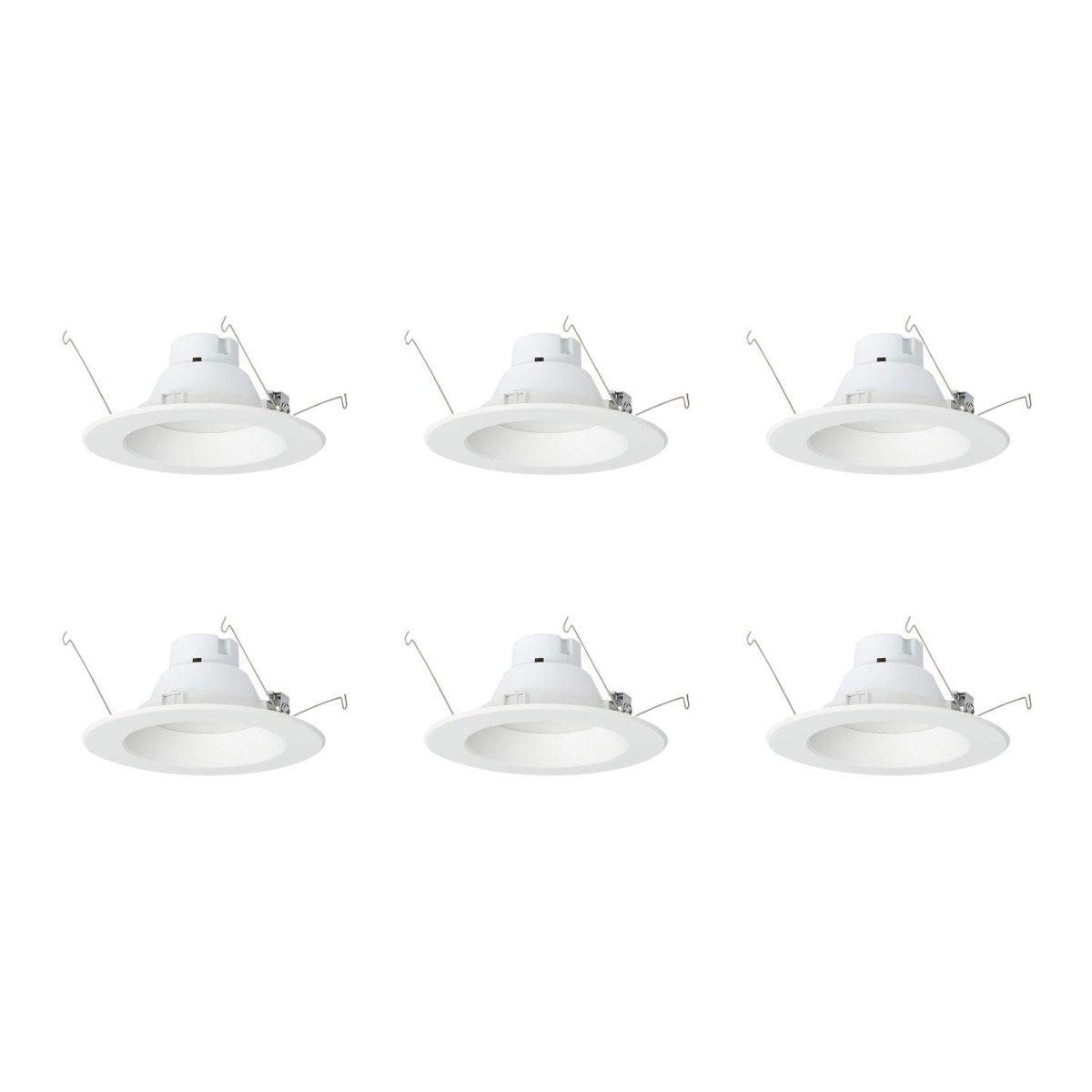 AmazonCommercial 75 Watt Equivalent, 5/6-Inch Recessed Downlight, Dimmable, CEC Compliant, Energy Star, Round LED Light Bulb | Daylight, 6-Pack