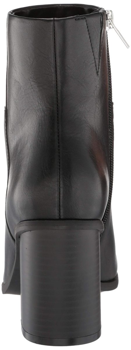 The Drop Women's Ibita High Heel Side Zip Ankle Boot, Black, 8 B US