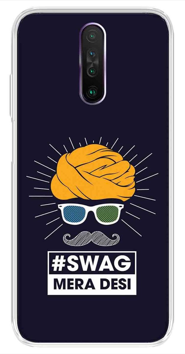 Amazon Brand - Solimo Designer Multicolor Swag Mere Desi Printed Soft Back Case Mobile Cover for Poco X2 / Xiaomi Redmi K30