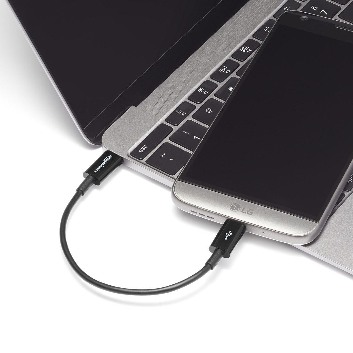 Amazon Basics USB Type-C to USB Type-C 2.0 Cable - 15.2 cm - Black