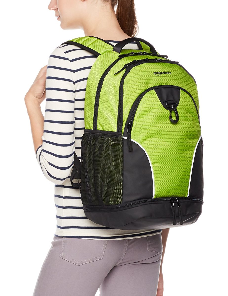 AmazonBasics Sport Laptop Backpack - Hyper Green