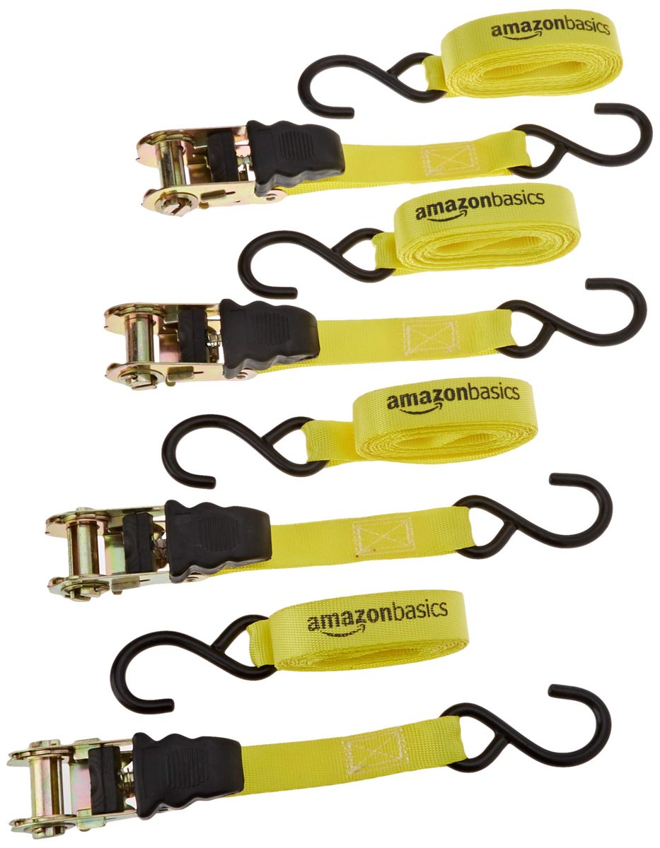 AmazonBasics Ratchet Strap - Pack of 4