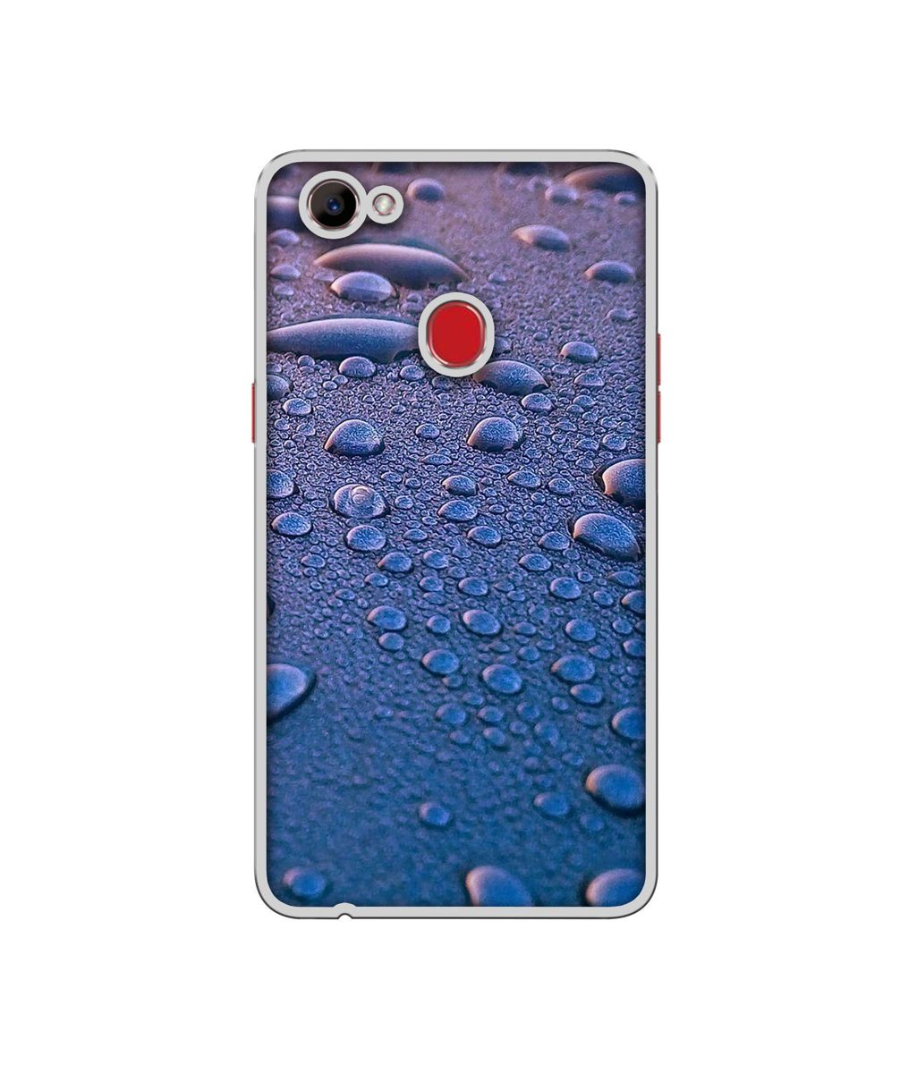 Amazon Brand - Solimo Designer Water Drops UV Printed Soft Back Case Mobile Cover for Oppo F7