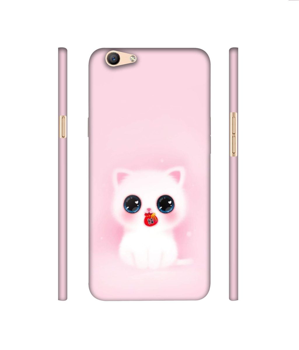 Amazon Brand - Solimo Designer Kitty 3D Printed Hard Back Case Mobile Cover for Oppo F1s