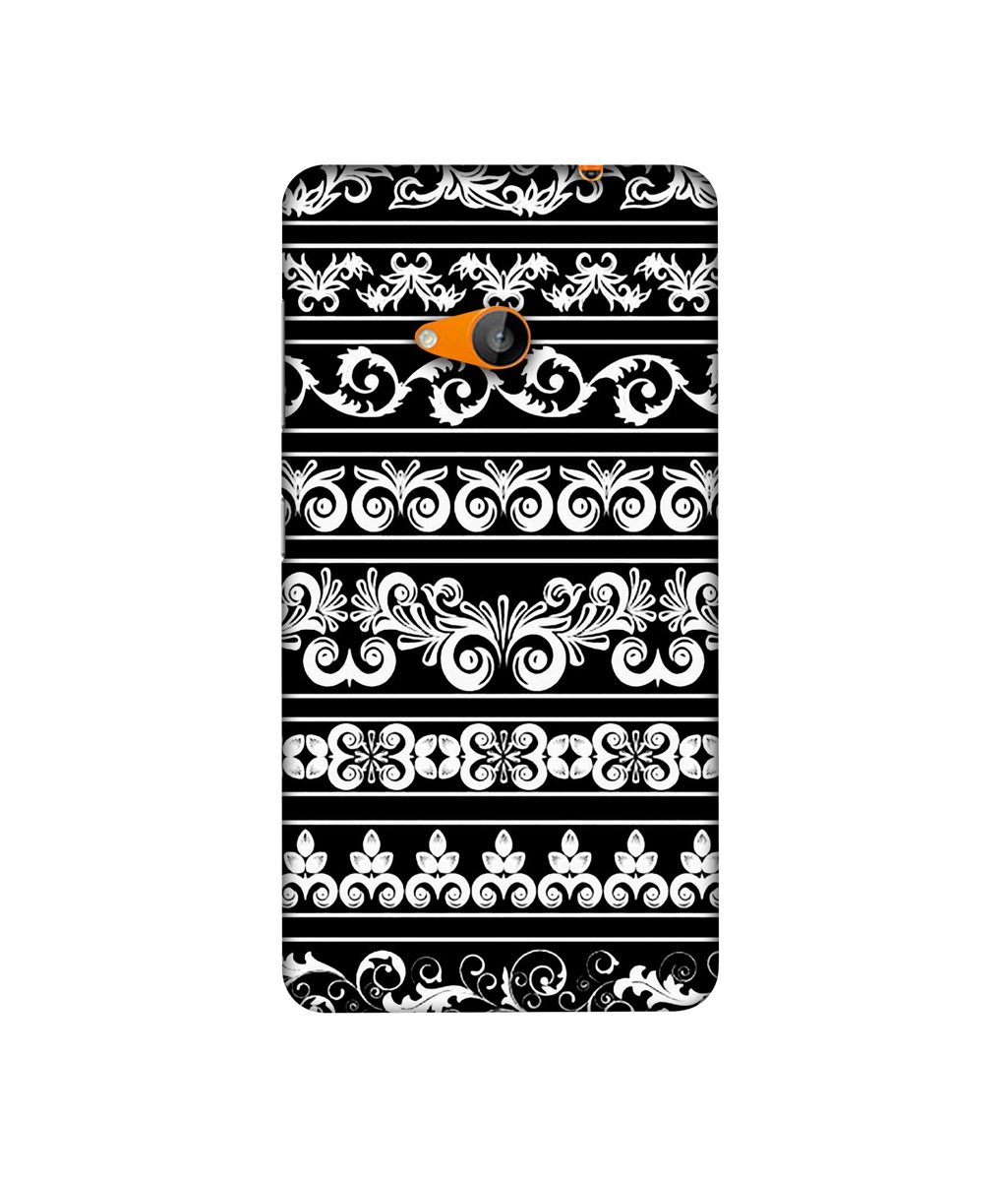 Amazon Brand - Solimo Designer Multi Shape Patterns 3D Printed Hard Back Case Mobile Cover for Microsoft Lumia 535