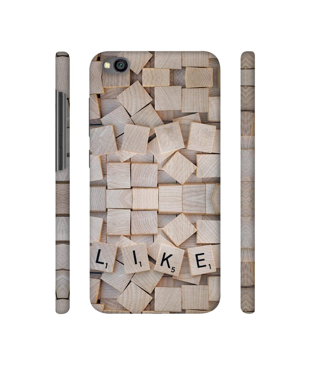 Amazon Brand - Solimo Designer Like On Wooden Block 3D Printed Hard Back Case Mobile Cover for Xiaomi Redmi Go