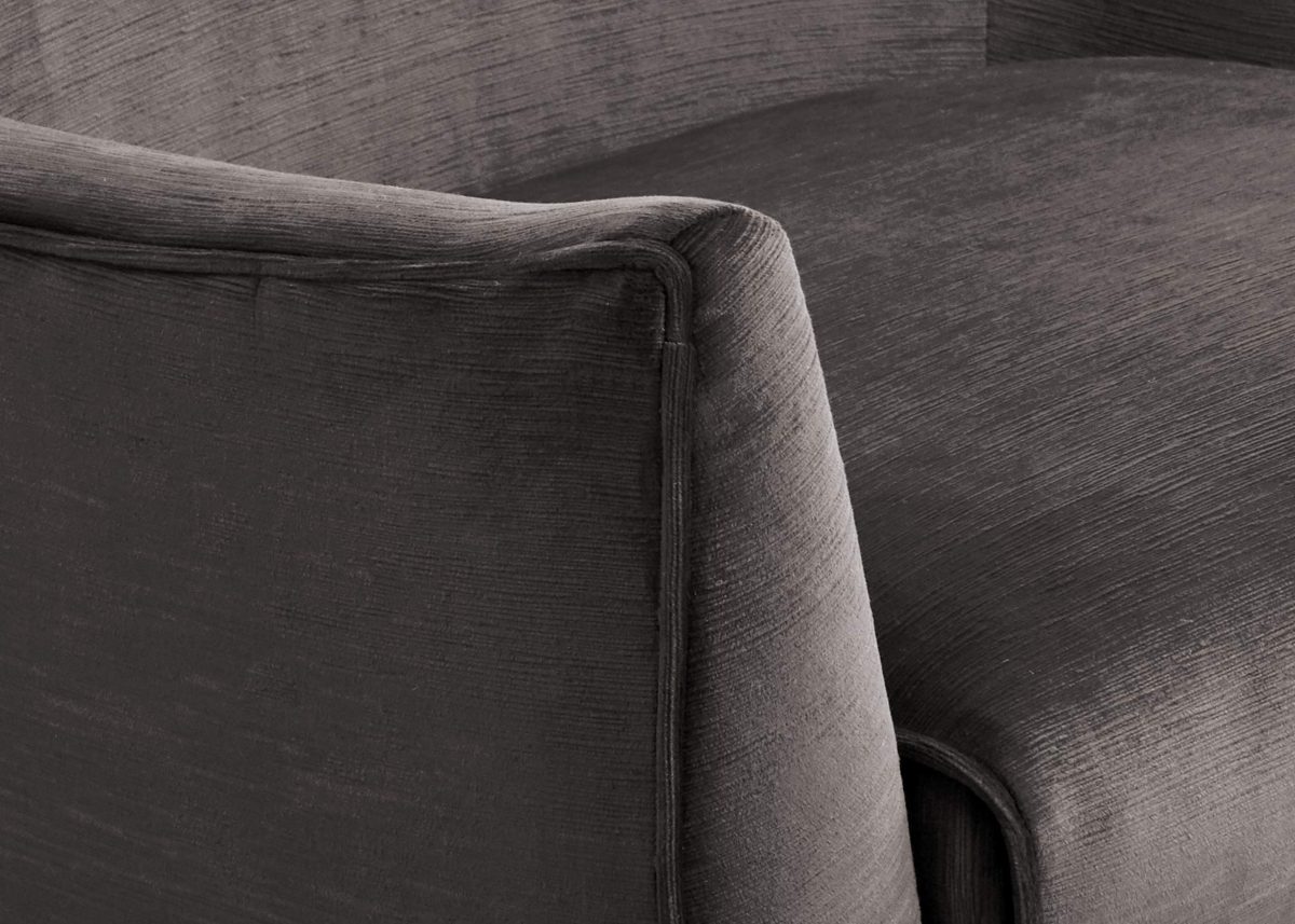 Amazon Brand – Rivet Theresa Modern Upholstered Accent Chair, 30"W, Charcoal