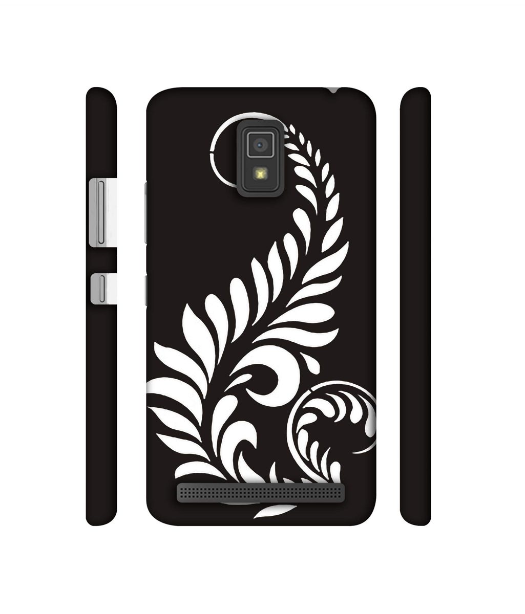 Amazon Brand - Solimo Designer Simple White Rangoli 3D Printed Hard Back Case Mobile Cover for Lenovo A6600