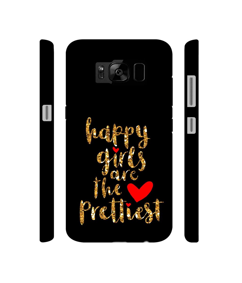Amazon Brand - Solimo Designer Happy Girls are The Prettiest 3D Printed Hard Back Case Mobile Cover for Samsung Galaxy S8 Plus