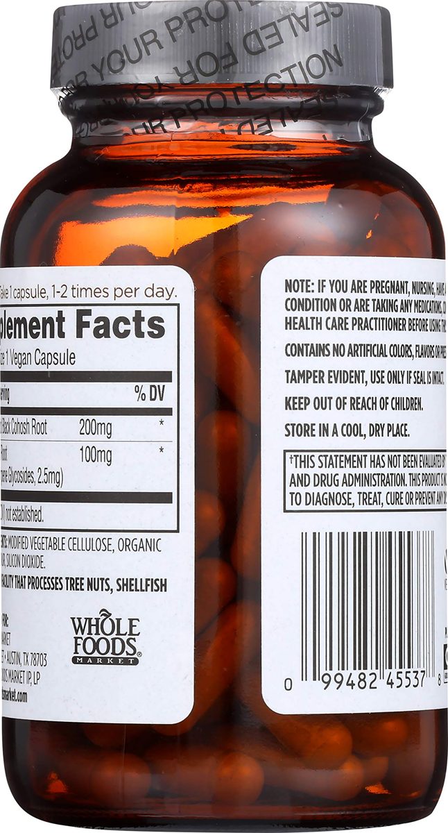Whole Foods Market, Black Cohosh, 120 ct