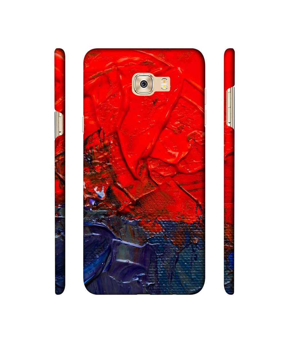 Amazon Brand - Solimo Designer Red Wax Color 3D Printed Hard Back Case Mobile Cover for Samsung Galaxy C7 Pro