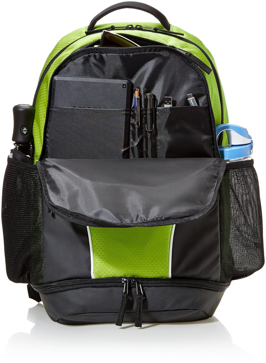 AmazonBasics Sport Laptop Backpack - Hyper Green