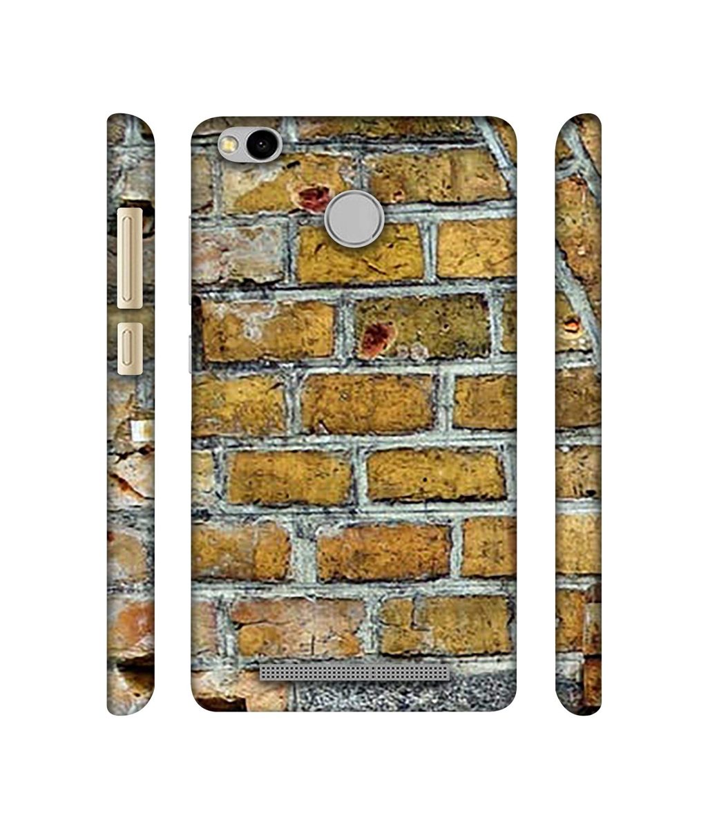Amazon Brand - Solimo Designer Yellowesh Brick Texture 3D Printed Hard Back Case Mobile Cover for Xiaomi Redmi 3S Prime