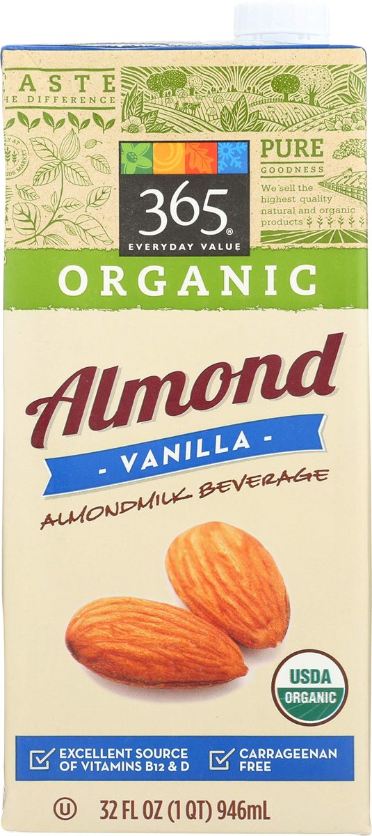 365 by Whole Foods Market, Organic Shelf-Stable Almondmilk, Vanilla, 32 Fl Oz