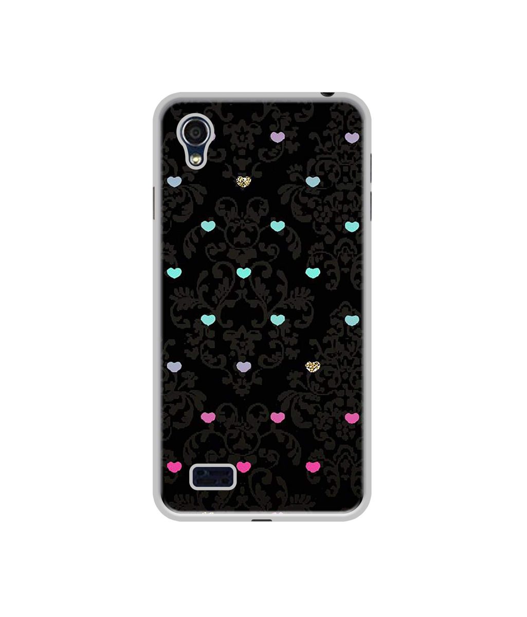 Amazon Brand - Solimo Designer Heart Texture UV Printed Soft Back Case Mobile Cover for Vivo Y11