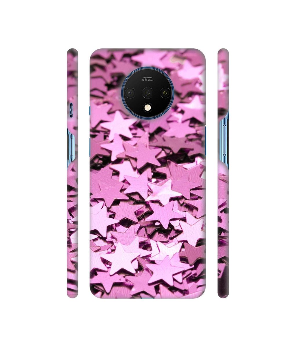 Amazon Brand - Solimo Designer Glitter Stars 3D Printed Hard Back Case Mobile Cover for OnePlus 7T