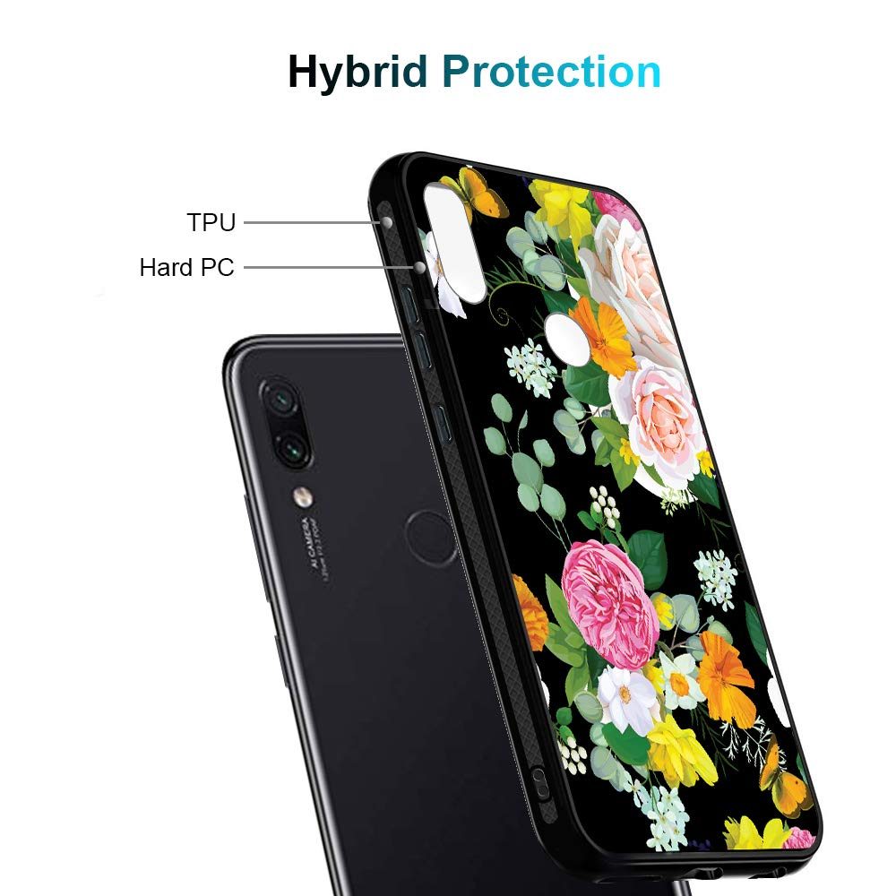 Amazon Brand - Solimo Designer Floral Printed Hard Back Case Mobile Cover for Redmi Note 7 Pro & Redmi Note 7