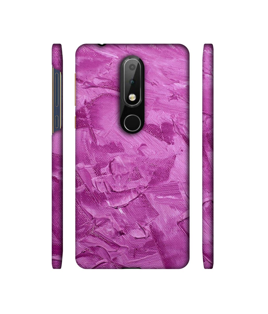 Amazon Brand - Solimo Designer Pink Paint 3D Printed Hard Back Case Mobile Cover for Nokia 6.1 Plus