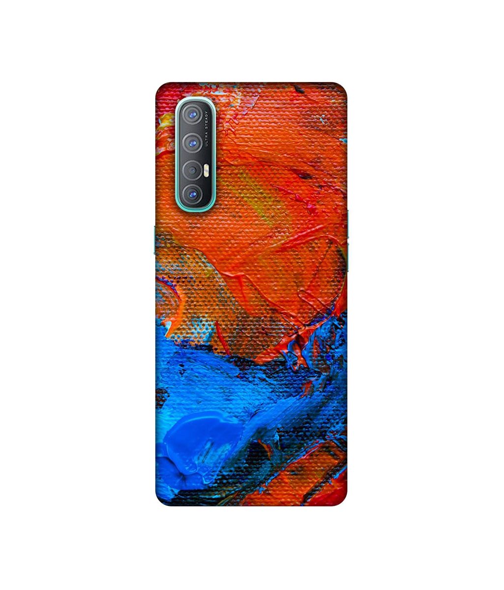 Amazon Brand - Solimo Designer Wax Color On Canvas 3D Printed Hard Back Case Mobile Cover for Oppo Reno 3 Pro