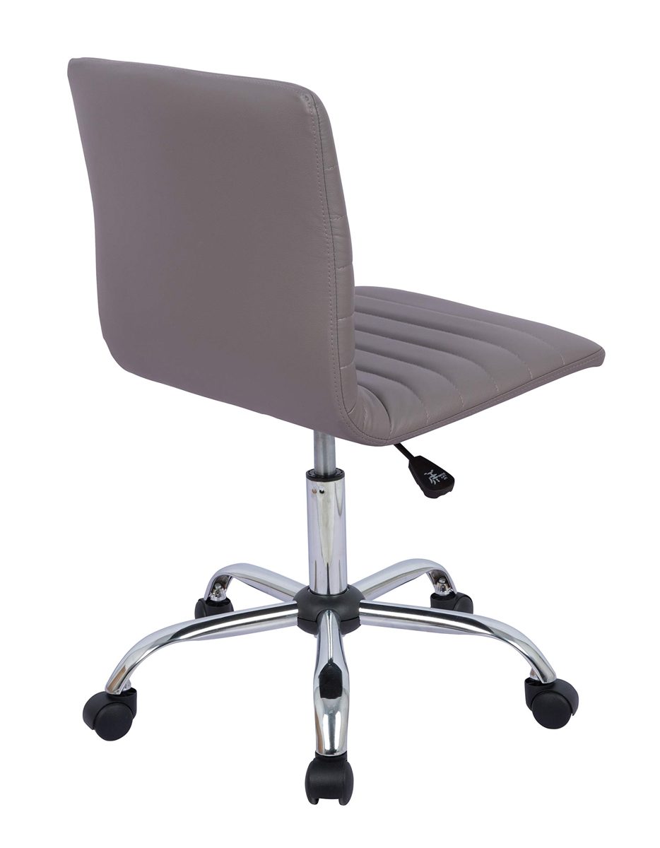 AmazonBasics Modern Adjustable Low Back Armless Ribbed Task Chair