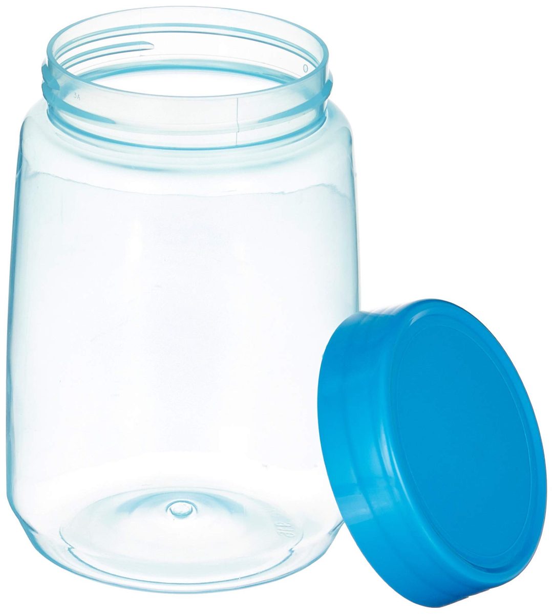 (Renewed) Amazon Brand - Solimo Plastic Storage Bottle Set, 1 Litre, Set of 3, Multicolour