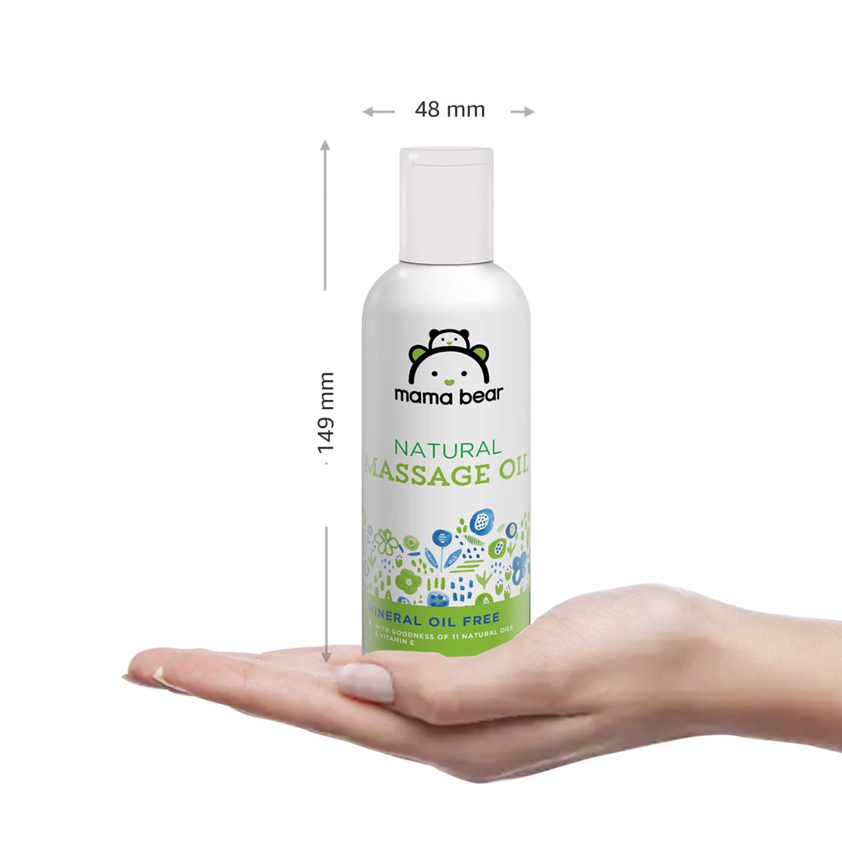Amazon Brand - Mama Bear Natural Baby Massage Oil - 200 ml