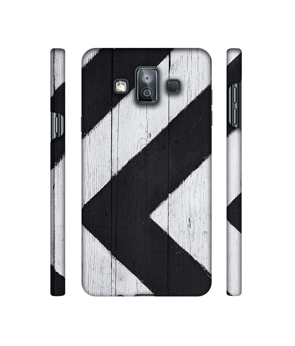 Amazon Brand - Solimo Designer Black Paint Texture on Wood 3D Printed Hard Back Case Mobile Cover for Samsung Galaxy J7 Duo