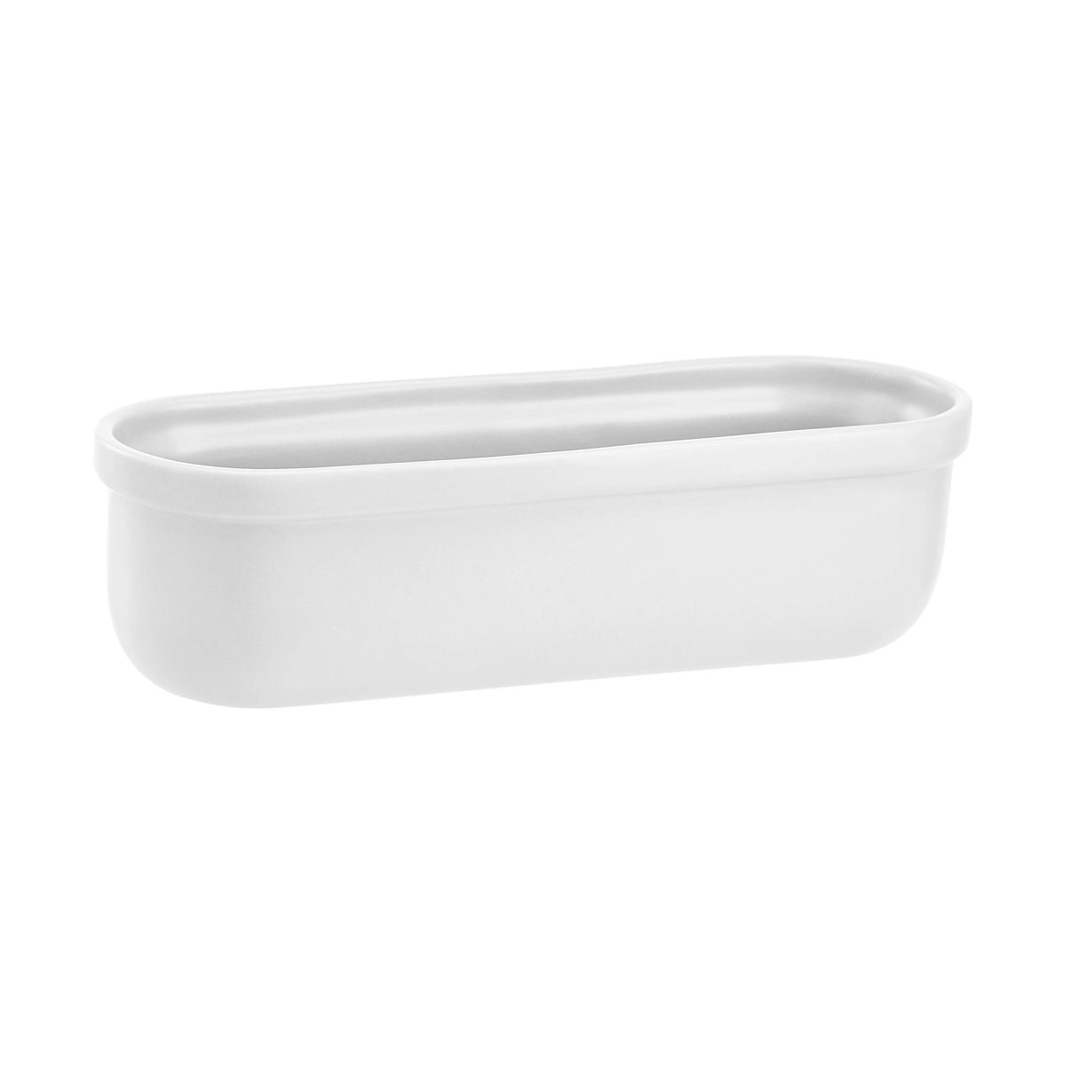 AmazonBasics White Copper Oval Table Planter
