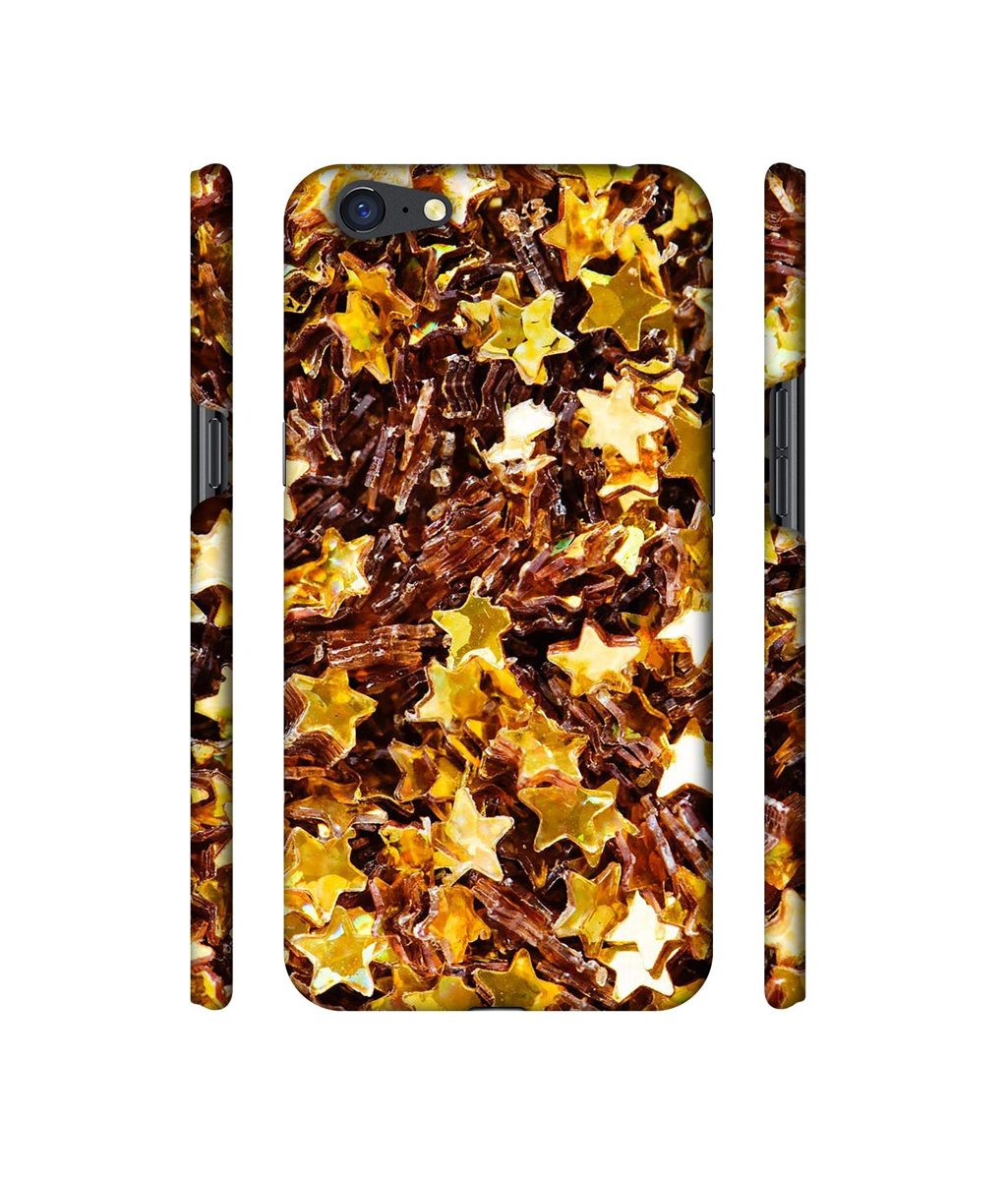 Amazon Brand - Solimo Designer Golden Stars 3D Printed Hard Back Case Mobile Cover for Oppo A71
