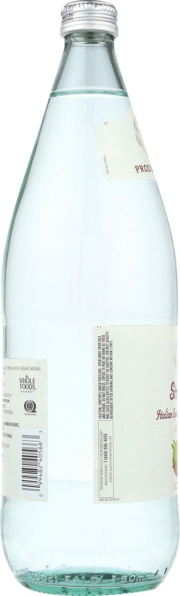 Whole Foods Market Italian Sparkling Mineral Water, Strawberry, 33.8 fl oz
