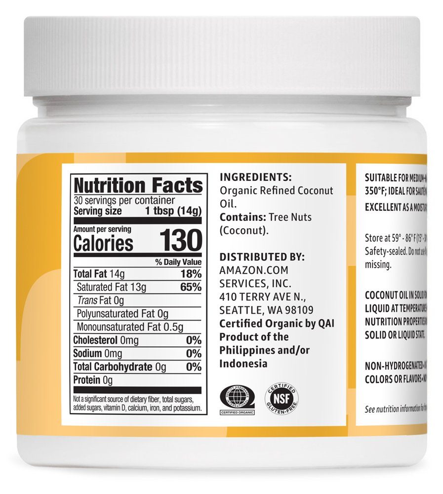 Refined Coconut Oil 15 oz.