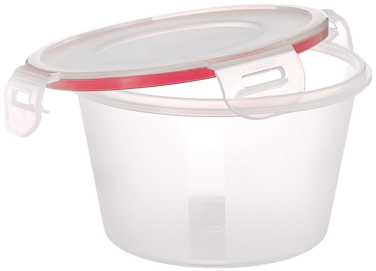 Amazon Brand - Solimo Plastic Kitchen Storage Container Set, 750ml, 8-Pieces, Transparent