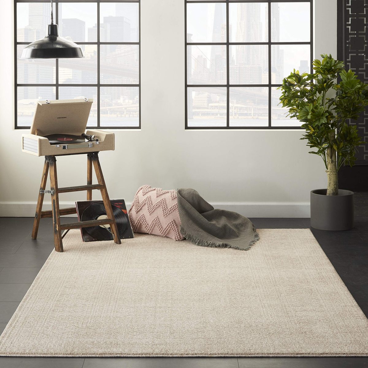 Amazon Brand - Movian Struma, Rectangular Area Rug, Geometric Pattern