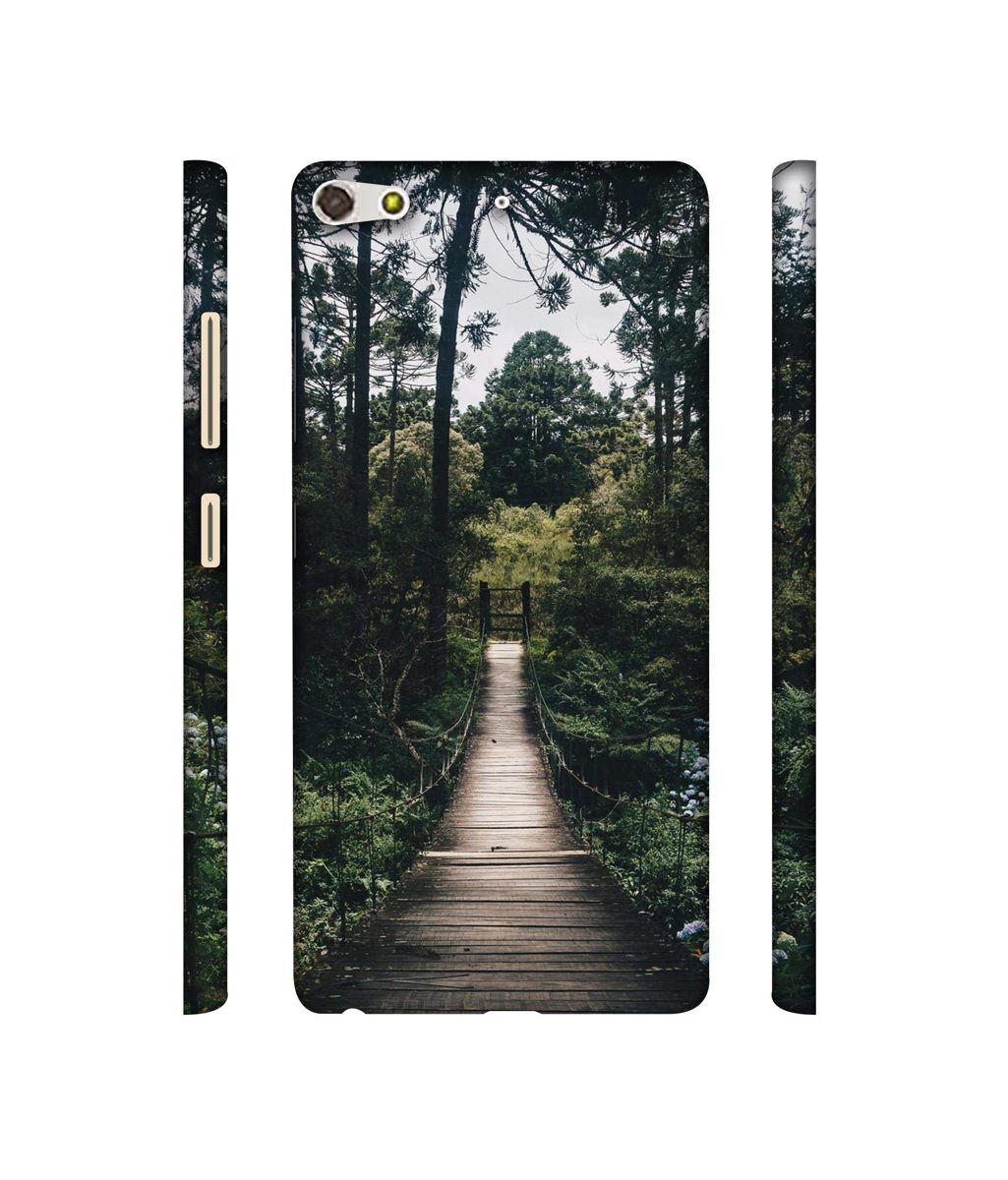 Amazon Brand - Solimo Designer Wooden Bridge 3D Printed Hard Back Case Mobile Cover for Gionee Elife S7