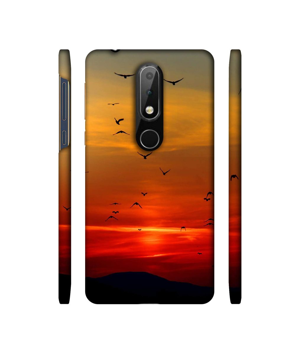 Amazon Brand - Solimo Designer Group Birds 3D Printed Hard Back Case Mobile Cover for Nokia 6.1 Plus