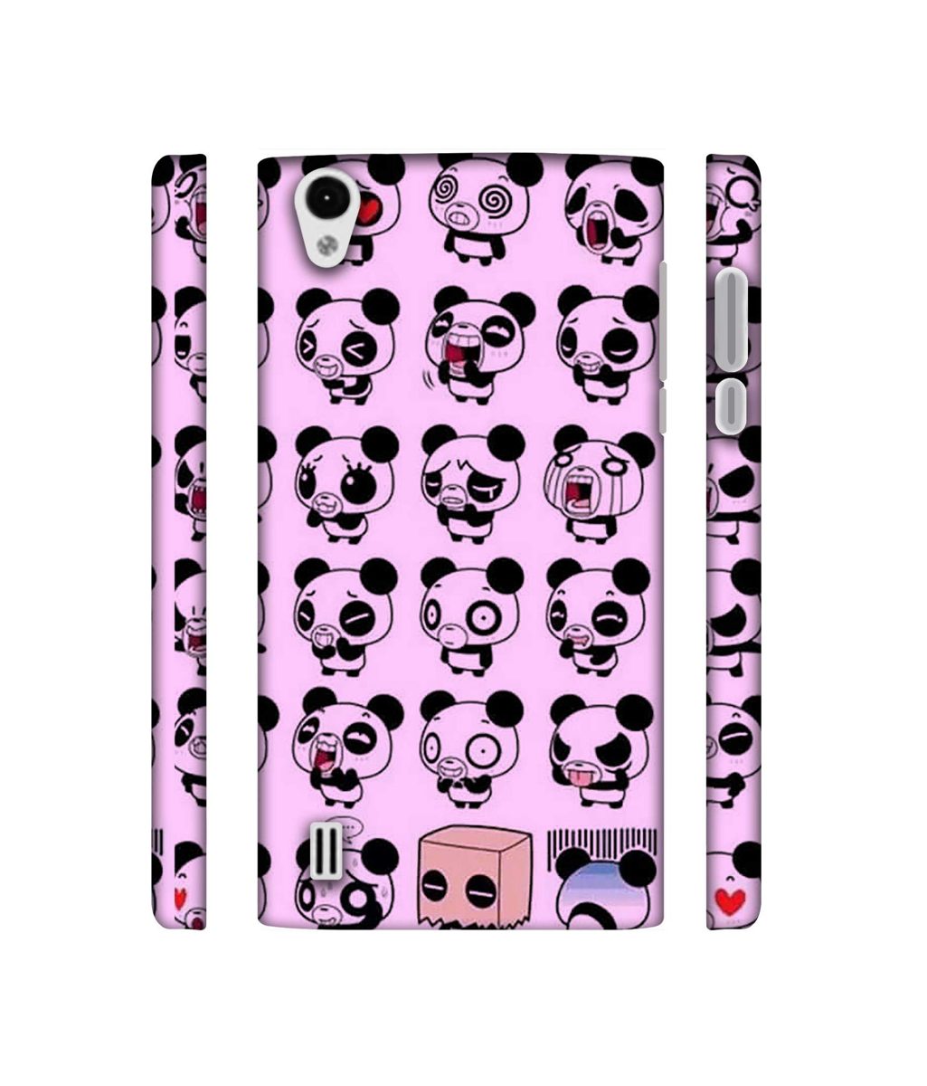 Amazon Brand - Solimo Designer Panda Experation 3D Printed Hard Back Case Mobile Cover for VIVO Y15
