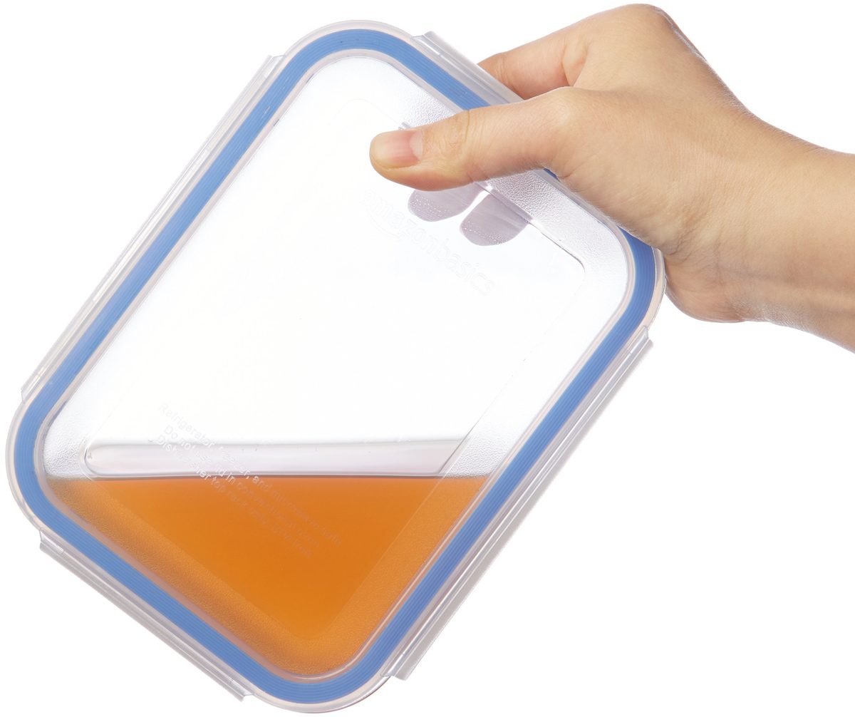 AmazonBasics Locking Glass Food Storage Container